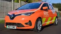 RAC Renault Zoe breakdown patrol van