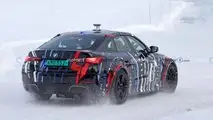 Foto spia EV a quattro motori basati su BMW i4 M50