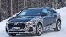 Vista frontal invernal del Audi Q8 Facelift
