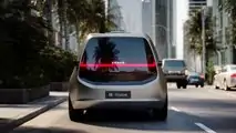 Visão traseira de condução do Zeker M-Vision Concept