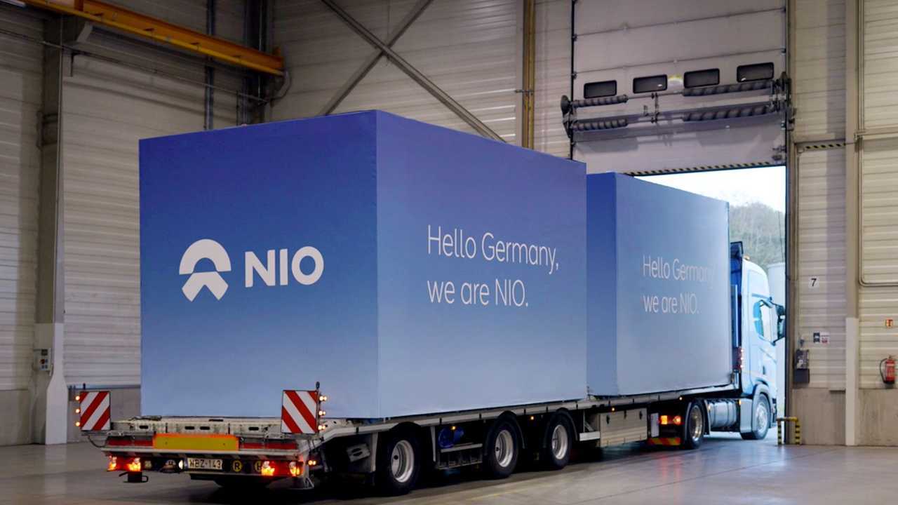 Die erste Nio-Batterietauschstation für Deutschland wurde im September 2022 ausgeliefert