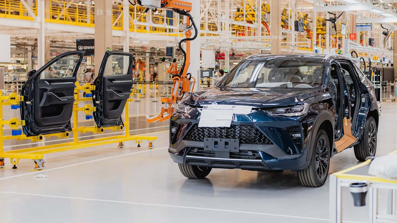 Anúncio de nova fábrica da GWM no Brasil