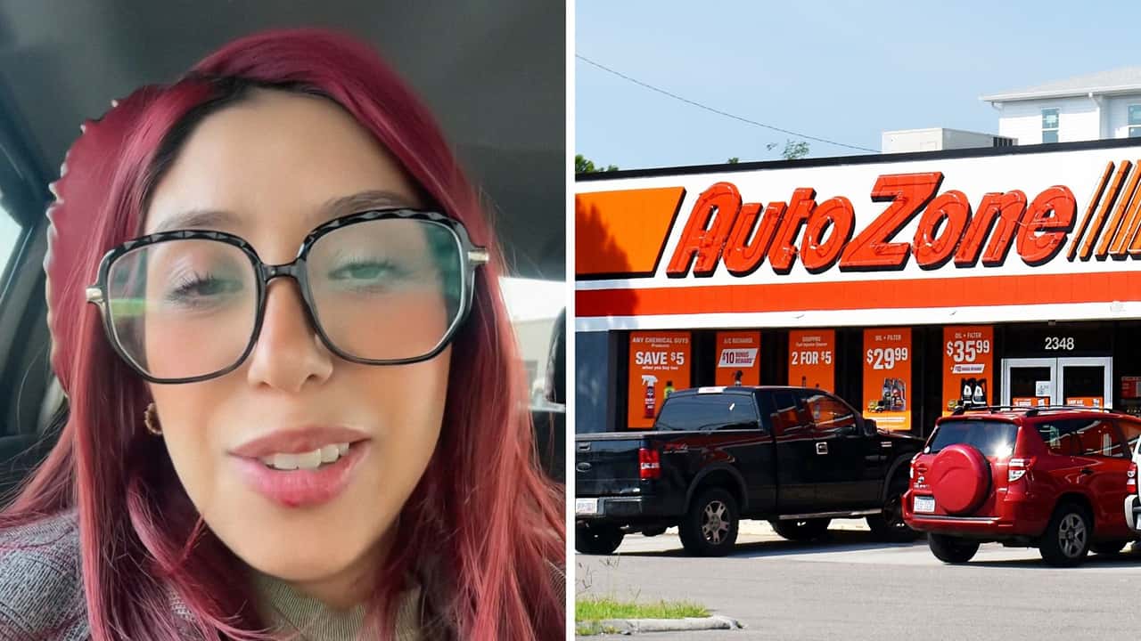 Woman goes to AutoZone