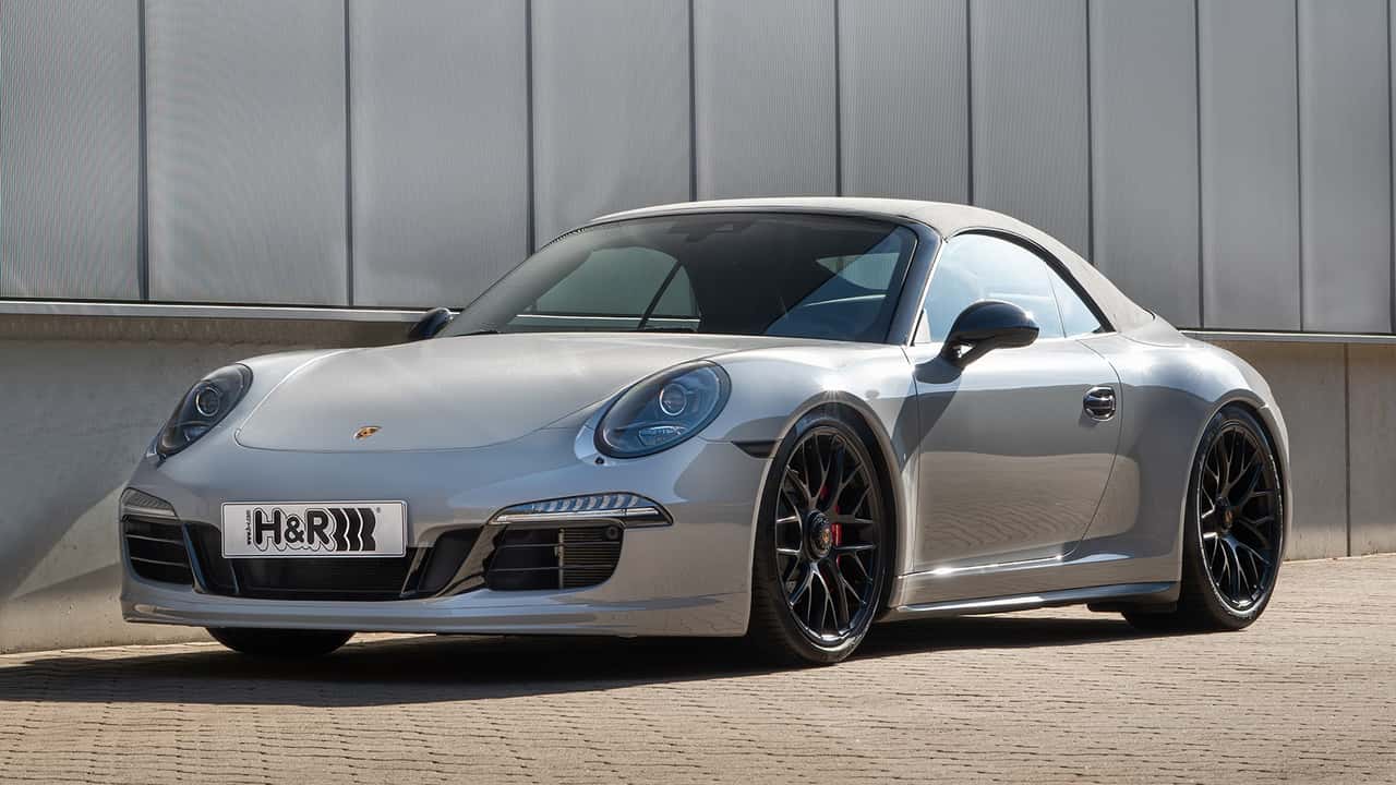 Porsche 991 Carrera GTS Cabrio - H&R Gewindefahrwerk 28552-1 - Front