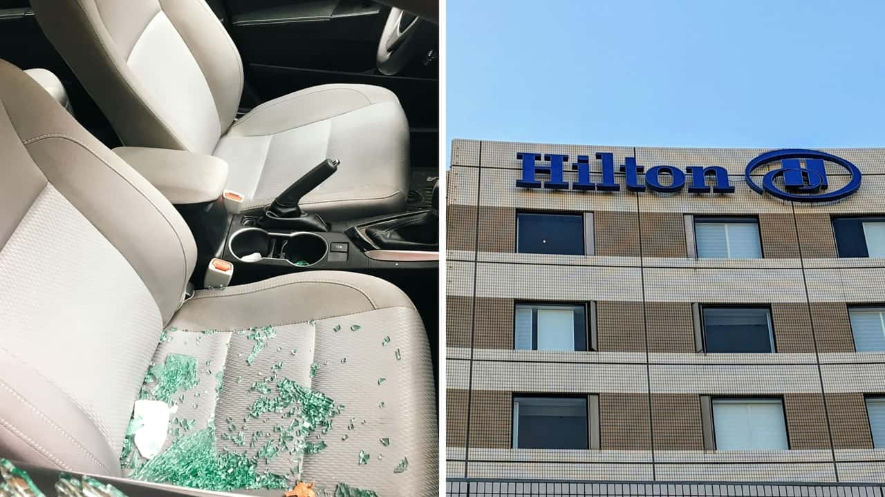 Man's car is broken into at Bloom Hotel. Then he finds out Hilton knew it was an issue