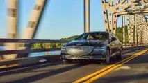 2023 Genesis Electrified G80 exterior driving shots