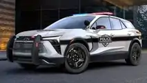2024 Chevrolet Blazer EV Police Pursuit Vehicle exterior front three-quarter view