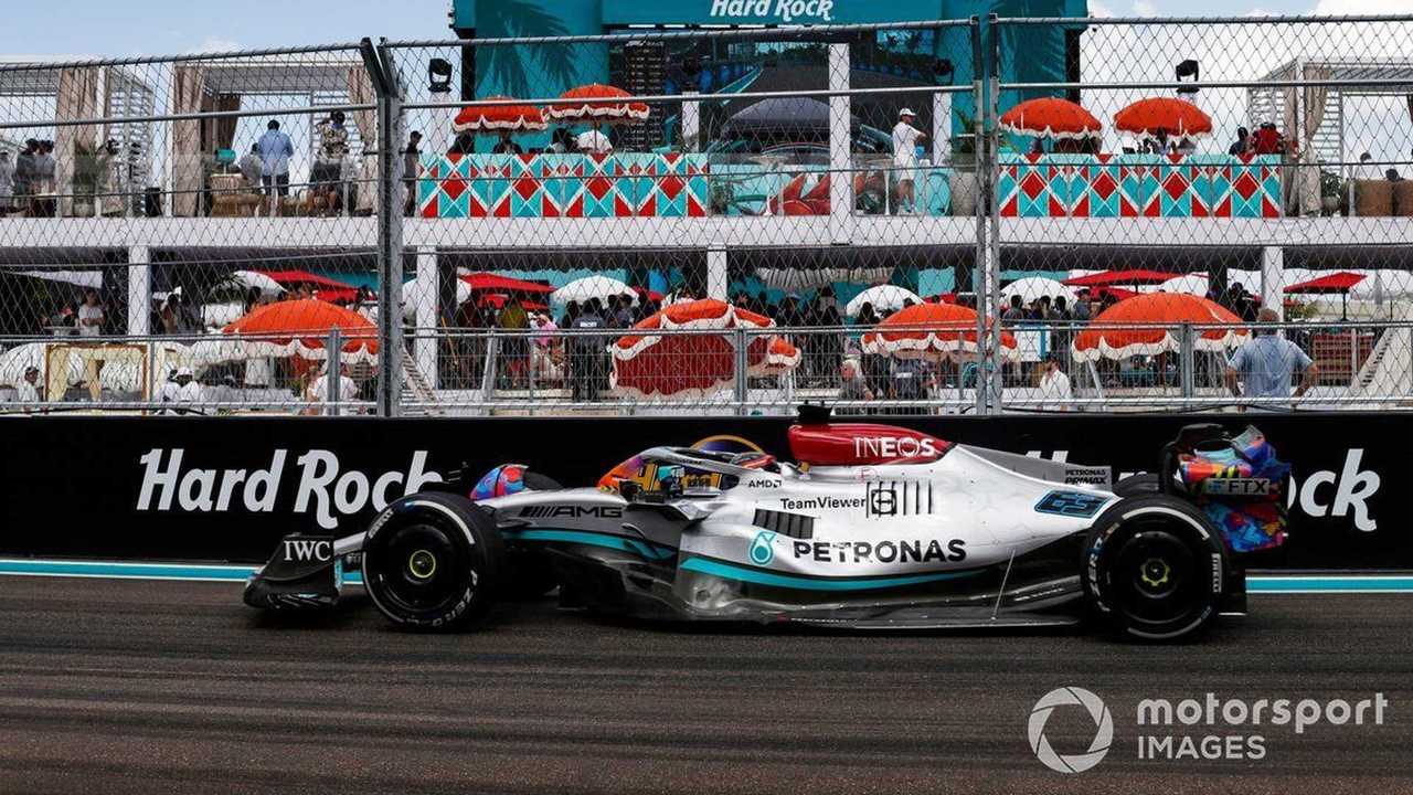 George Russell at Miami GP 2022