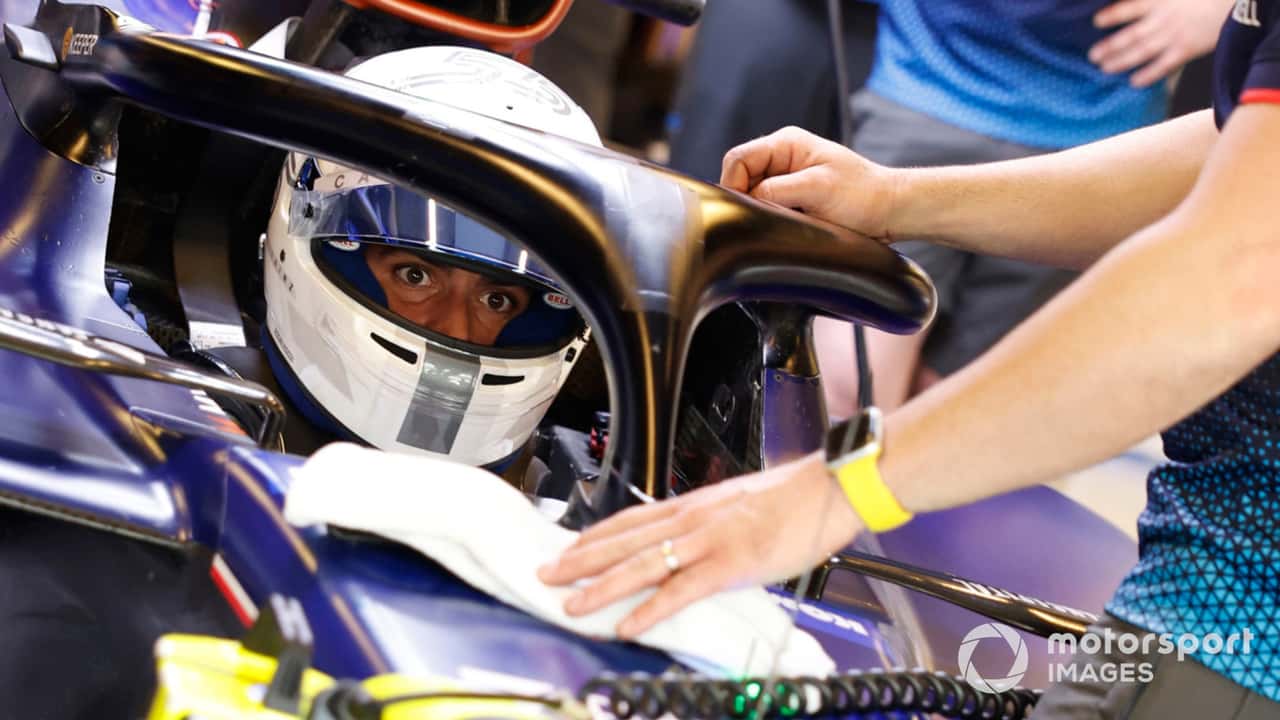 Carlos Sainz at Abu Dhabi post-season testing 2024