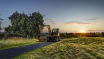 JCB tilt-rotator Raptor per il porta-attrezzi JCB Hydradig