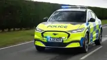Ford Mustang Mach-E britisches Polizeiauto