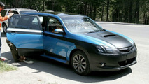Subaru Exiga Spied Up Close in California
