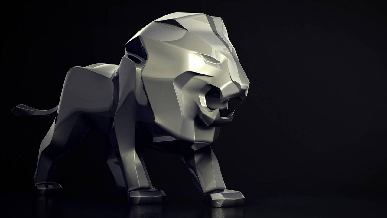 León gigante de Peugeot
