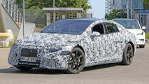 Mercedes-Benz EQS Spy Shots Front Three Quarters