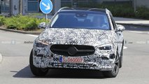 2021 Mercedes C-Class Estate spy photo up front