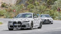 2021 BMW M3 and M4 spy photo together