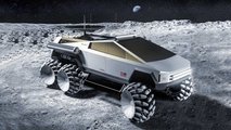 Tesla Cybertruck Six-Wheeler Moon Rover
