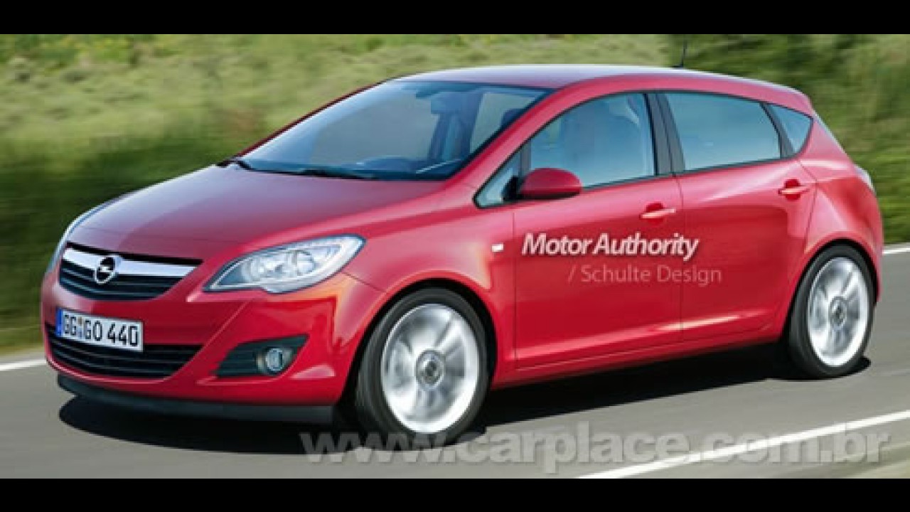 Surge imagem do Novo Opel Astra 2010 - Visual tem linhas inspiradas no Insignia