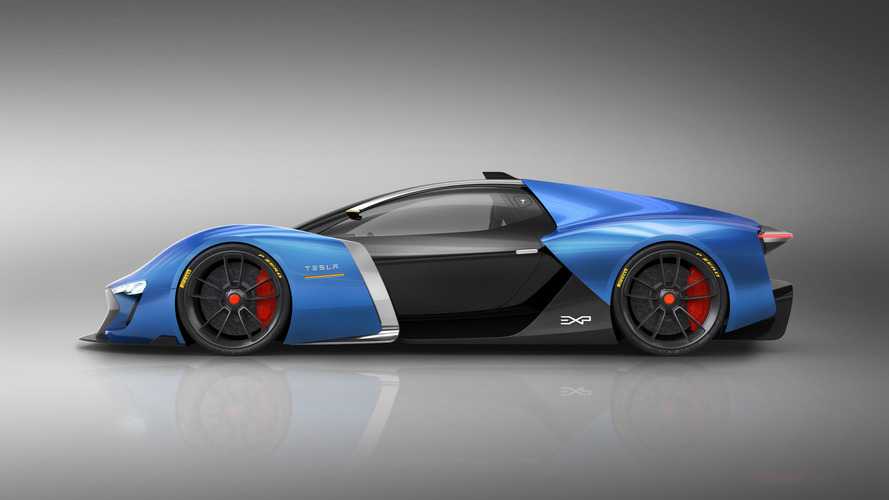 Tesla EXP hypercar rendering