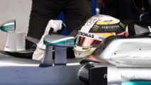 Race winner Lewis Hamilton, Mercedes AMG F1 W07 Hybrid celebrates in parc ferme