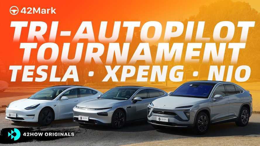Watch This Fascinating Autopilot & Navigation Tournament: Tesla Vs Nio Vs Xpeng