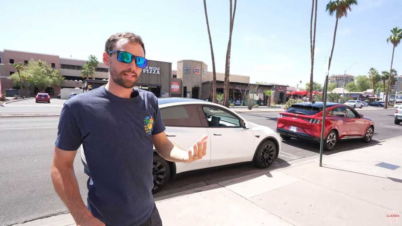 tesla model y vs ford mustang mach-e random people choose 2