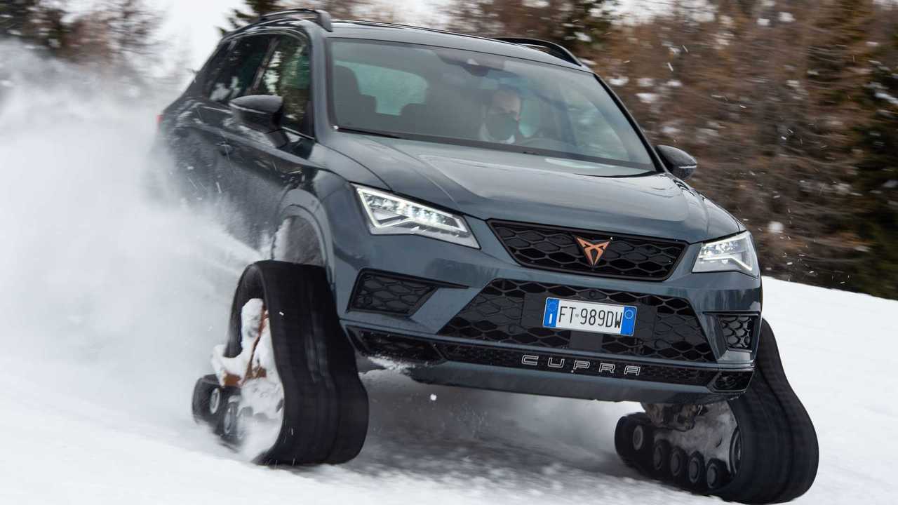 CUPRA Ateca con orugas