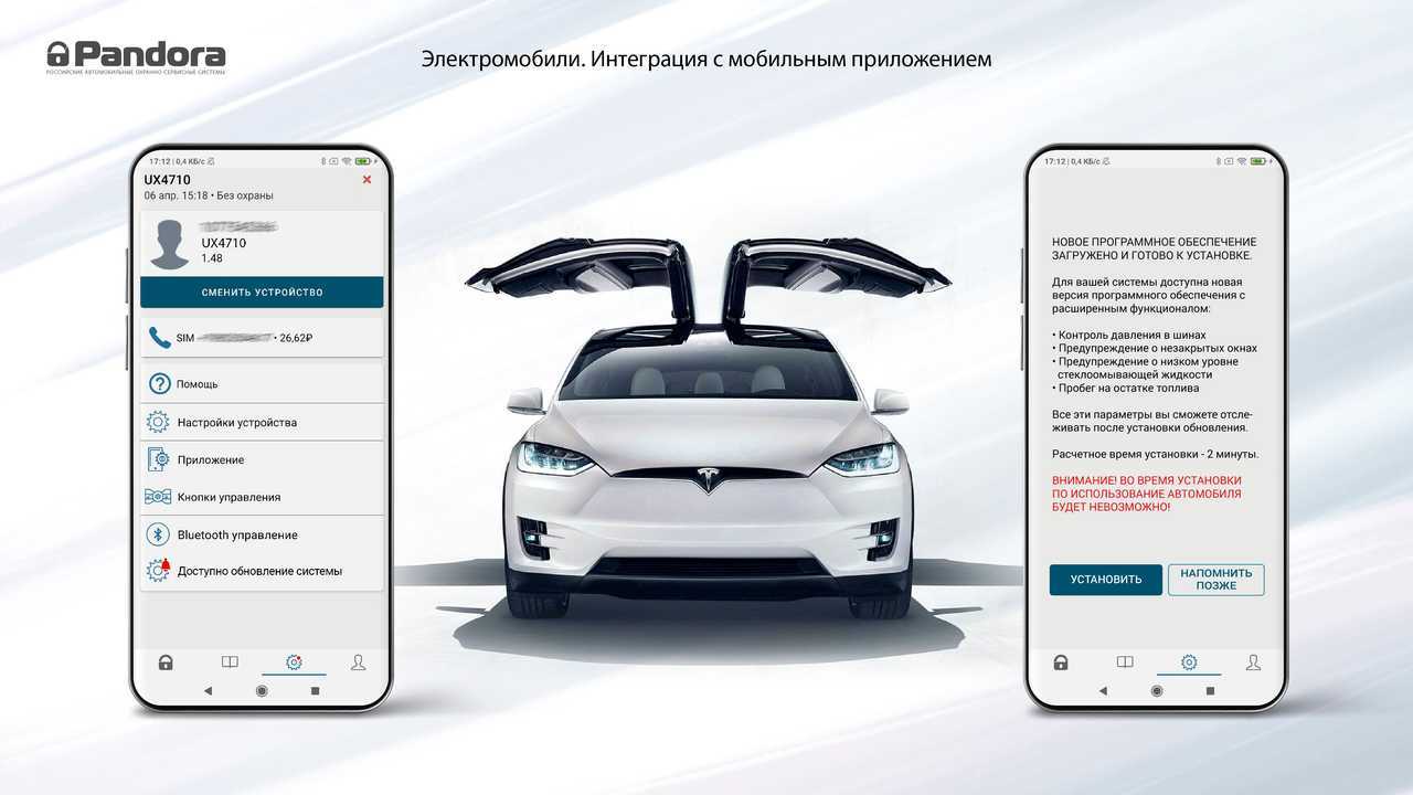 Сигнализация Pandora UX-4G