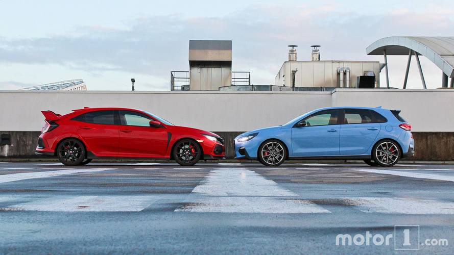 Essai comparatif - Hyundai i30 N / Honda Civic Type R (2017)