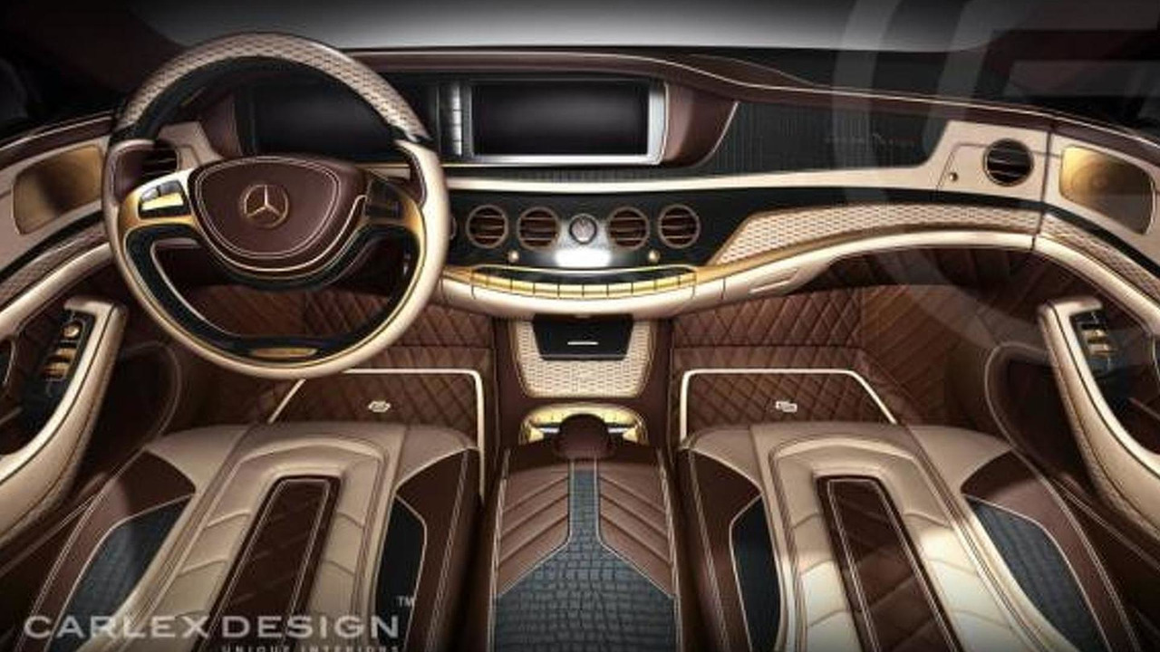 Carlex Design Previews 14 Mercedes Benz S Class With 24k Gold Coating And Crocodile Leather