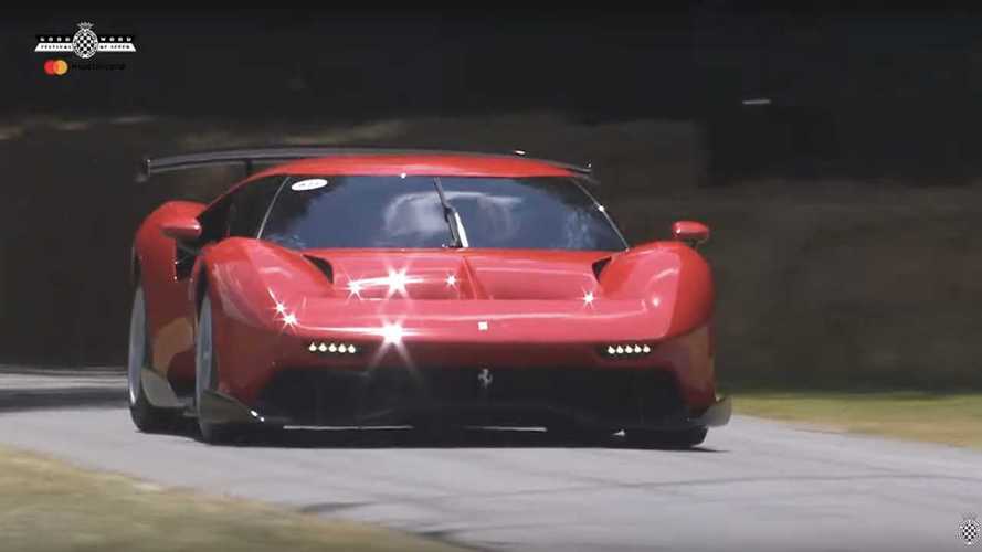 Ferrari P80/C, Goodwood Hız Festivali'nde hızlı bir tur atıyor