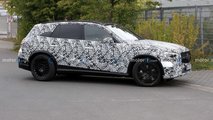 2023 Mercedes GLC spied with rear-wheel steering