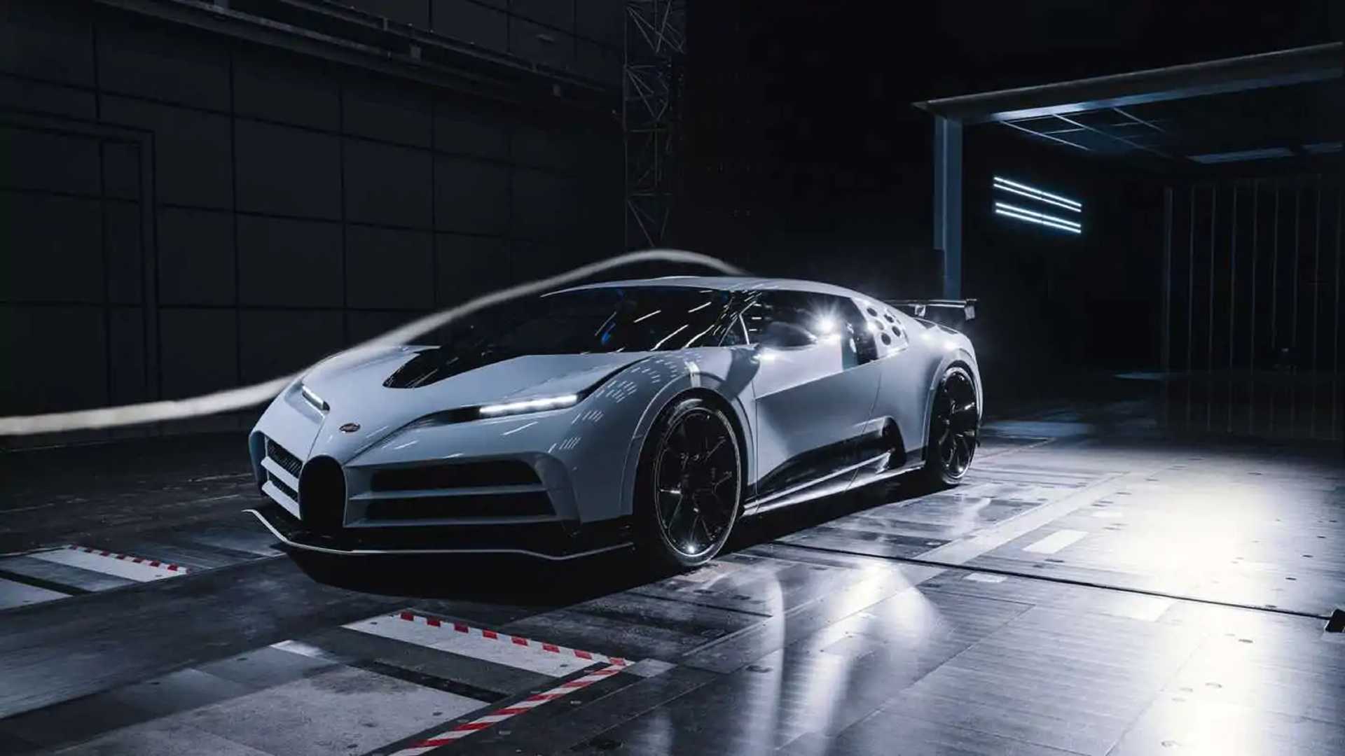 Аэродинамические испытания Bugatti Centodieci