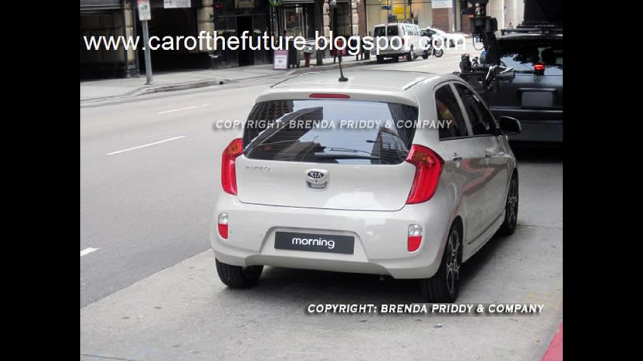 Novo Kia Picanto 2012 é flagrado sem disfarces