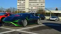 2021 Lamborghini Huracan STO espionne près de Modène