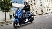 2021 Yamaha NMAX - Blue - Left Side Riding