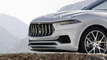 Rendering von Maseratis neues SUV