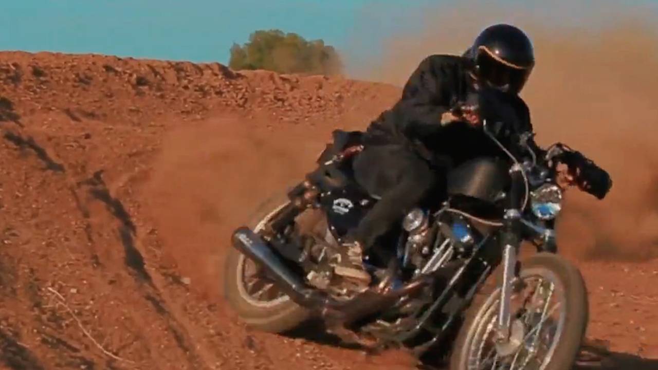 Harley Sportster Gets Dirty - Video
