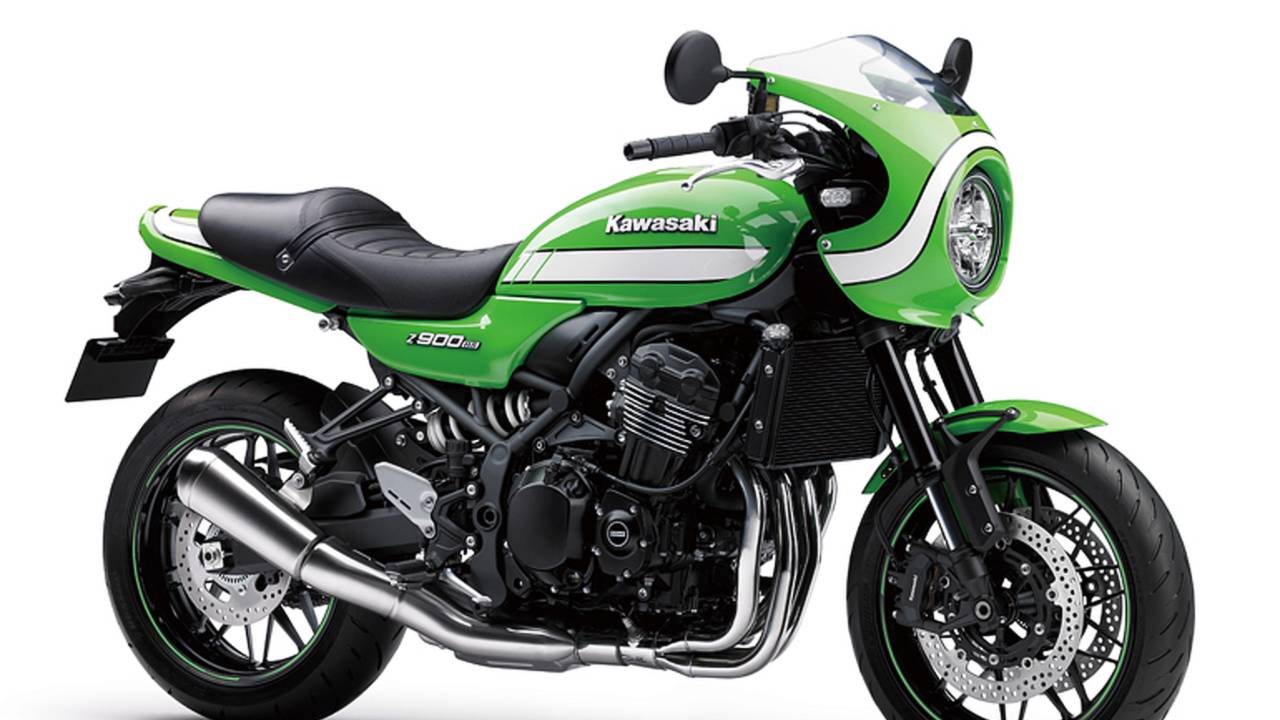 The old-school fairing gives the bike a definite presence.