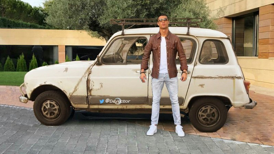 Cristiano Ronaldo, yeni Lamborghini’si önünde ilginç bir şekilde poz verdi
