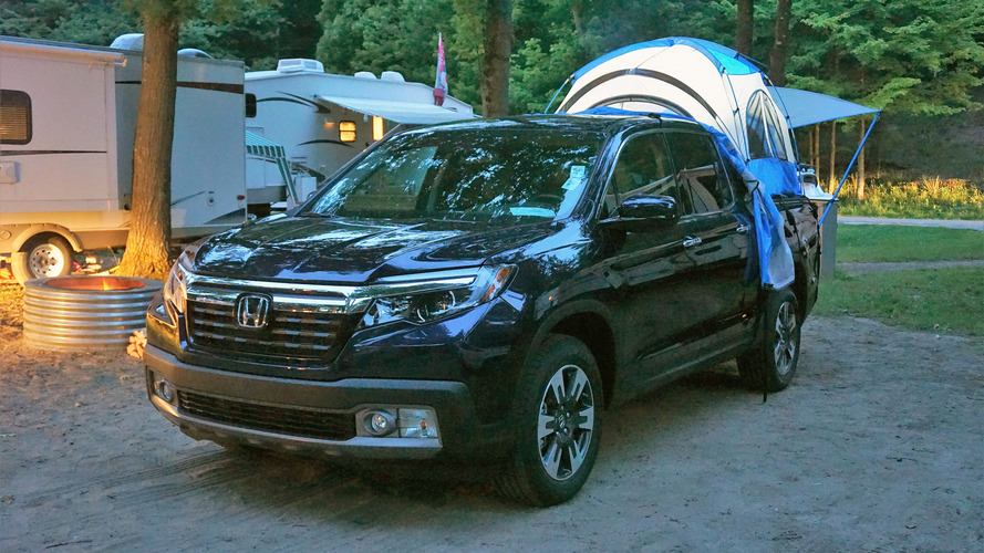2017 Honda Ridgeline with tent accessory