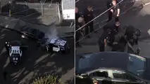 Stolen Chevy Volt trying to escape the police