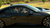 Conan O'Brien in BMW i8