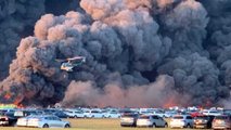 Incendie voiture de location