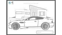 Aston Martin Vanquish 25 schizzi da colorare