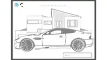 Aston Martin Vanquish zum Ausmalen