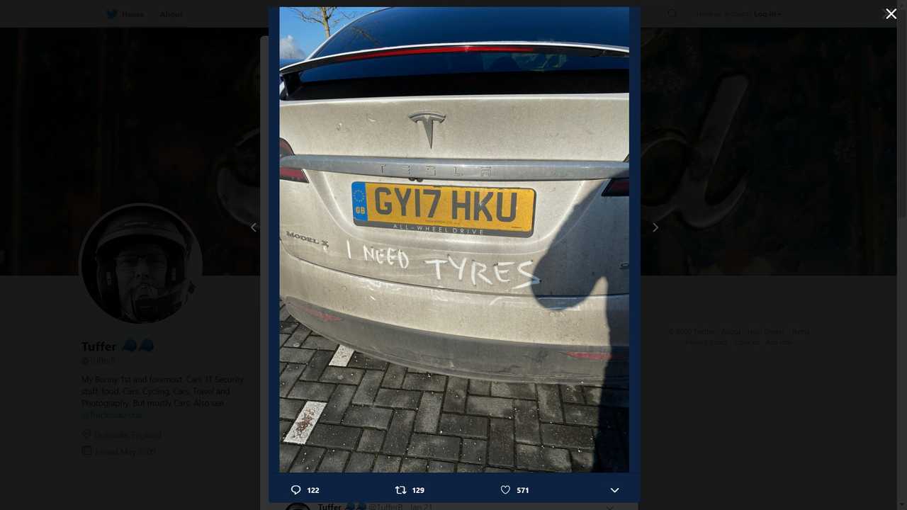 Make No Mistake: This Tesla Model X Is Not On Slick Tires