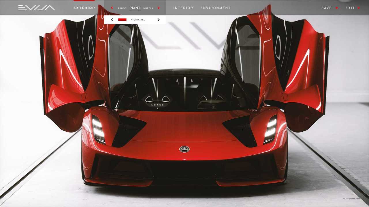 Lotus Evija Configurator