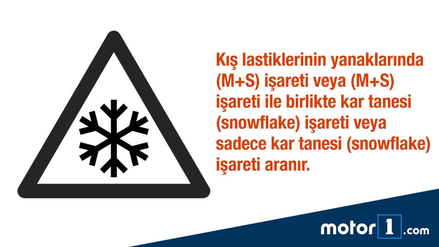 Kış lastiği işareti snowflake