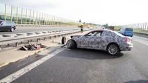 BMW 2-Series Coupe accident on autobahn 10.06.2013